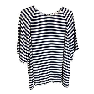 Levi’s blouse blue white stripes oversized size small